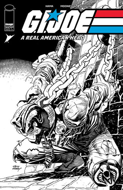 GI JOE A REAL AMERICAN HERO #315 CVR B ANDY KUBERT B&W VAR (PRE-ORDER: 03/26/2025)