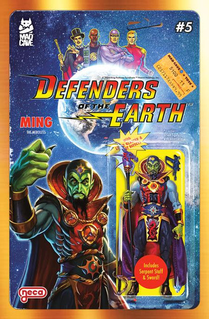 DEFENDERS OF THE EARTH #5 (OF 8) CVR B DJORDJE DJOKOVIC ACTION FIGURE VAR (PRE-ORDER: 03/05/2025)