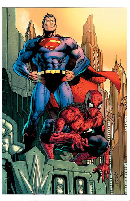 DC MARVEL SUPERMAN SPIDER-MAN #1 (ONE SHOT) CVR B JIM LEE CARD STOCK VAR (PRE-ORDER: 03/25/2026)