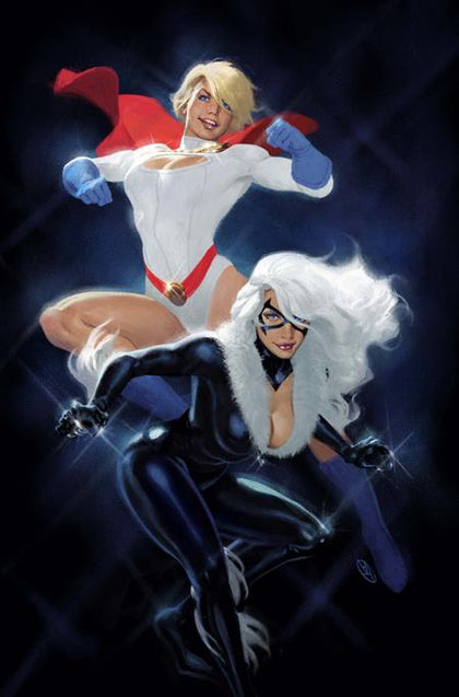 DC MARVEL SUPERMAN SPIDER-MAN #1 (ONE SHOT) CVR V DAVID TALASKI POWER GIRL & BLACK CAT CARD STOCK VAR (PRE-ORDER: 03/25/2026)