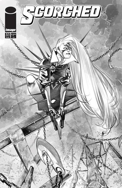 SPAWN SCORCHED #51 CVR B IG GUARA B&W VAR (PRE-ORDER: 03/25/2026)