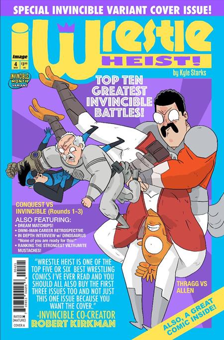 WRESTLE HEIST #4 (OF 5) CVR B KYLE STARKS INVINCIBLE TEAM UP VAR (MR)