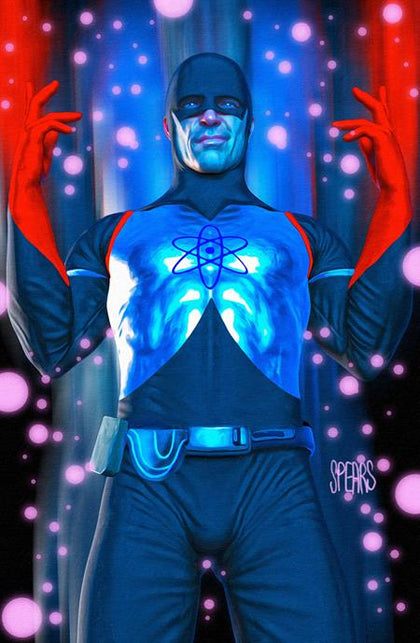 JUSTICE LEAGUE THE ATOM PROJECT #4 (OF 6) CVR B MARK SPEARS CARD STOCK VAR (PRE-ORDER: 04/02/2025)