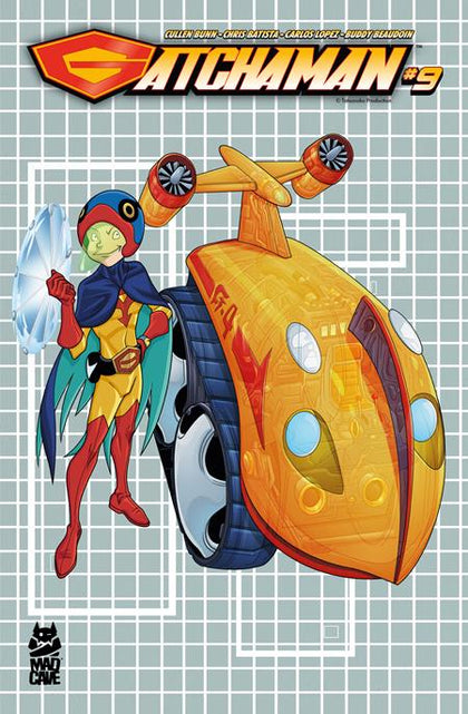 GATCHAMAN #9 CVR B CHRIS BATISTA  BLUEPRINT JINPEI AND G-4 VAR (PRE-ORDER: 04/30/2025)