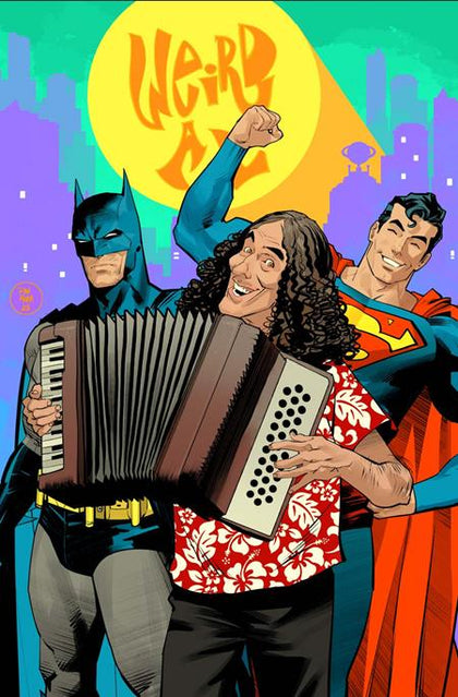 BATMAN SUPERMAN WORLDS FINEST #50 CVR G DAN MORA WEIRD AL YANKOVIC CAMEO CARD STOCK VAR (PRE-ORDER: 04/01/2026)