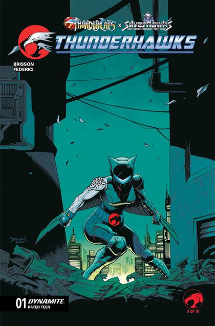 THUNDERCATS X SILVERHAWKS THUNDERHAWKS #1 CVR B DECLAN SHALVEY VAR (PRE-ORDER: 04/22/2026)