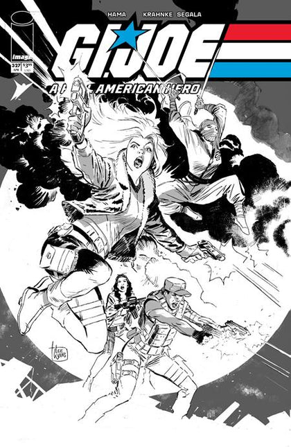 GI JOE A REAL AMERICAN HERO #327 CVR B LEE WEEKS B&W VAR (PRE-ORDER: 04/08/2026)