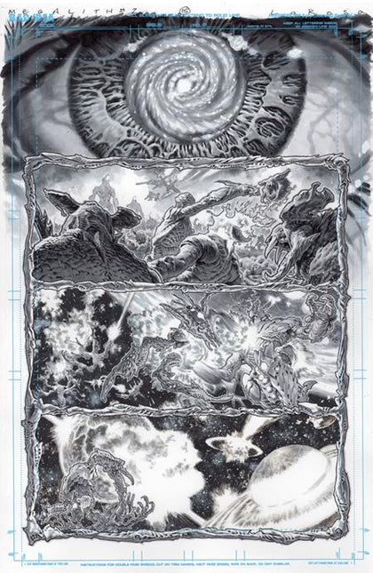 OLYMPUS SAGA MEGALITH #1 (OF 4) CVR AA LEWIS LAROSA ORIGINAL ART EDITION 24 VAR (PRE-ORDER: 05/13/2026)