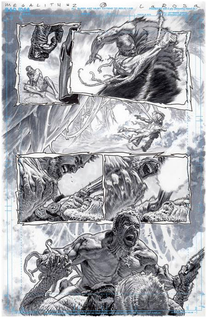 OLYMPUS SAGA MEGALITH #1 (OF 4) CVR AE LEWIS LAROSA ORIGINAL ART EDITION 28 VAR (PRE-ORDER: 05/13/2026)