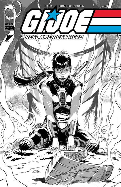 GI JOE A REAL AMERICAN HERO #328 CVR B LEE WEEKS B&W VAR (PRE-ORDER: 05/13/2026)