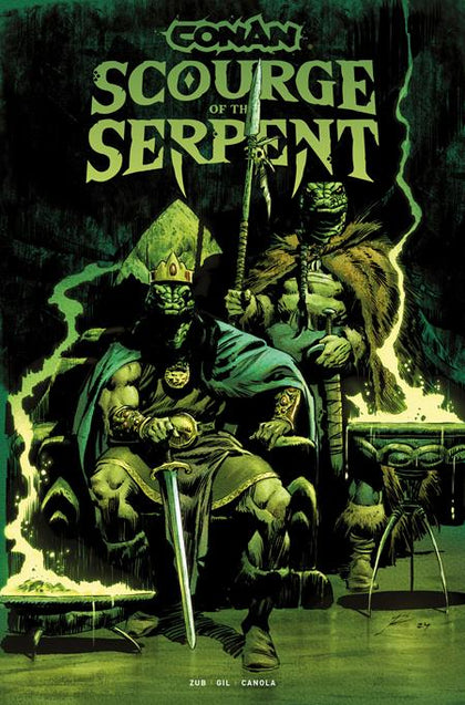 CONAN THE BARBARIAN SCOURGE OF THE SERPENT TP VOL 01 DIRECT MARKET EDITION ROBERTO DE LA TORRE GLOW IN THE DARK CVR (PRE-ORDER: 05/06/2026)