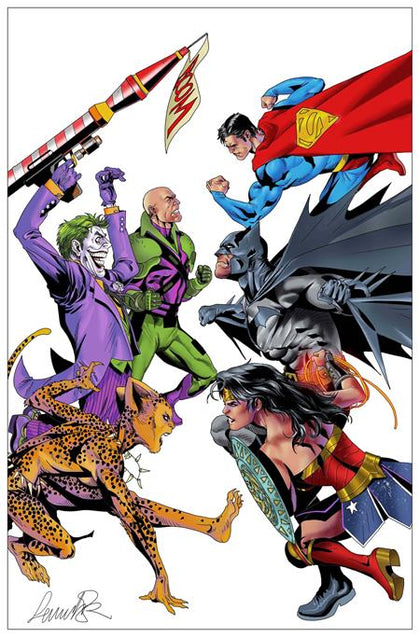 JUSTICE LEAGUE UNLIMITED #8 CVR D SALVADOR LARROCA CARD STOCK VAR (WE ARE YESTERDAY) (PRE-ORDER: 06/25/2025)