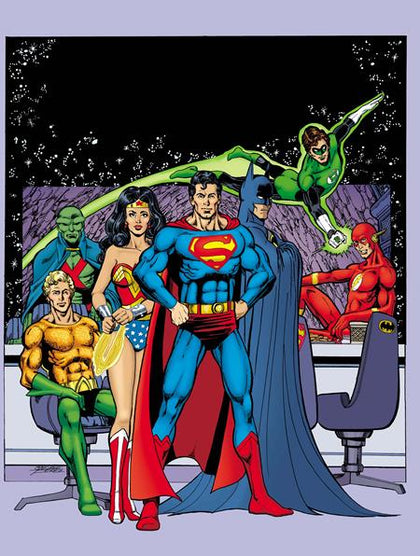JUSTICE LEAGUE UNLIMITED #8 CVR F GEORGE PEREZ LEGACY CARD STOCK VAR (WE ARE YESTERDAY) (PRE-ORDER: 06/25/2025)