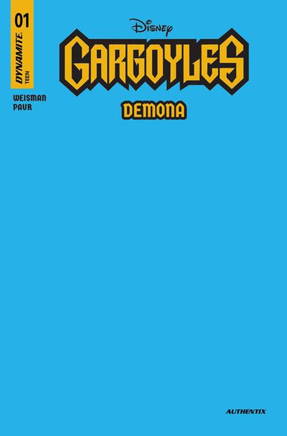 GARGOYLES DEMONA #1 CVR T BLUE BLANK COVER AUTHENTIX FOC BONUS VAR (PRE-ORDER: 07/09/2025)