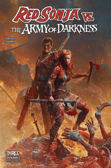 RED SONJA VS THE ARMY OF DARKNESS #3 CVR A BJORN BARENDS (PRE-ORDER: 07/09/2025)