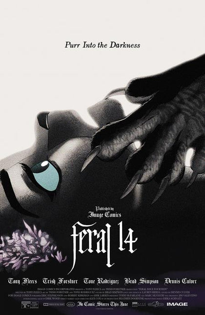 FERAL #14 CVR B TRISH FORSTNER & TONY FLEECS MOVIE POSTER HOMAGE VAR (PRE-ORDER: 06/25/2025)