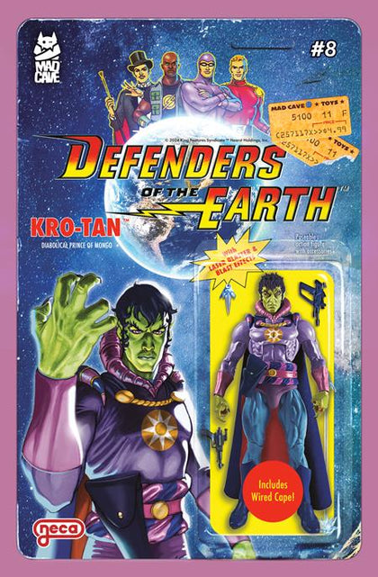 DEFENDERS OF THE EARTH #8 (OF 8) CVR B DJORDJE DJOKOVIC ACTION FIGURE VAR (PRE-ORDER: 06/25/2025)