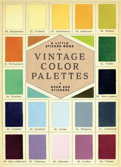 VINTAGE COLOR PALETTES STICKER BOOK TP (PRE-ORDER: 06/24/2026)