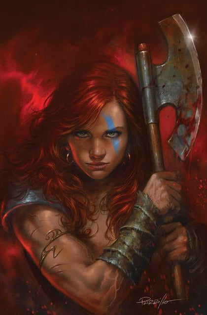 RED SONJA SHE DEVIL WITH A SWORD #2 CVR G LUCIO PARRILLO METAL PREMIUM COVER VAR (PRE-ORDER: 06/17/2026)