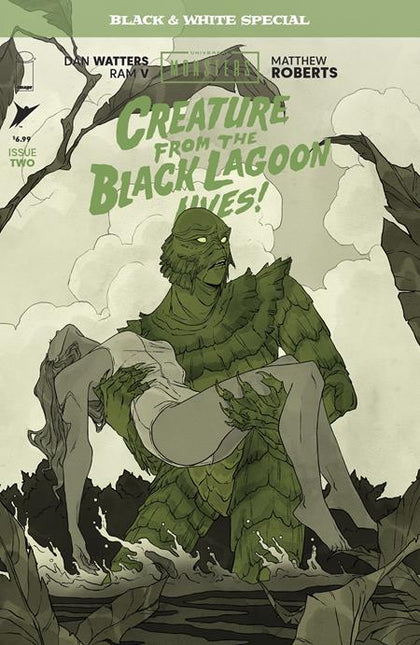 UNIVERSAL MONSTERS CREATURE FROM THE BLACK LAGOON LIVES BLACK & WHITE SPECIAL #2 (OF 2) CVR B ABIGAIL LARSON VAR (PRE-ORDER: 06/24/2026)