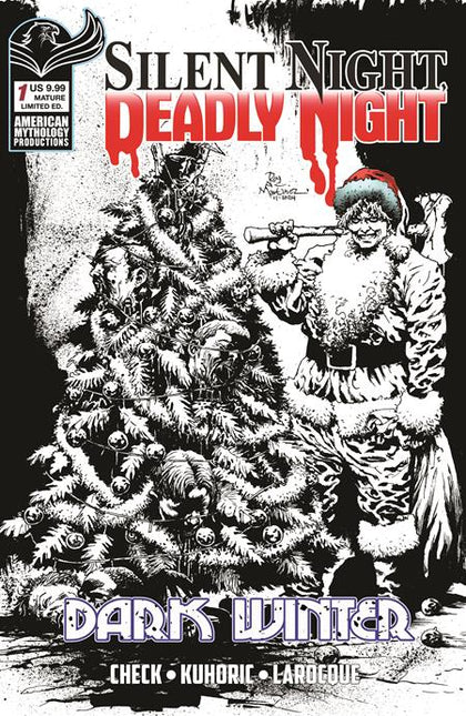 SILENT NIGHT DEADLY NIGHT DARK WINTER #1 (OF 2) CVR F ROY ALLAN MARTINEZ B&W VAR Limited to 350 Copies Allocations May Occur Previously Solicited Thru Diamond (PRE-ORDER: 06/24/2026)