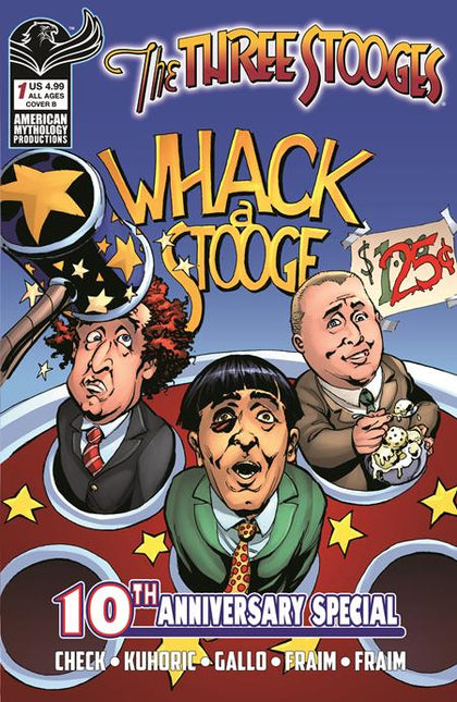 THREE STOOGES AMERICAN MYTHOLOGY 10TH ANNIVERSARY #1 CVR B GREG LAROCQUE VAR  Previously Solicted Thru Diamond (PRE-ORDER: 06/24/2026)