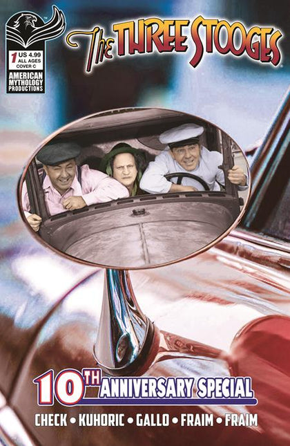 THREE STOOGES AMERICAN MYTHOLOGY 10TH ANNIVERSARY #1 CVR C COLOR PHOTO VAR  Previously Solicted Thru Diamond (PRE-ORDER: 06/24/2026)