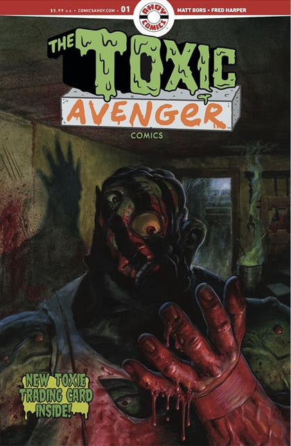 TOXIC AVENGER COMICS #1 CVR D FRED HARPER EXCLUSIVE TRADING CARD BY MAYDAY TRIPPE VAR (PRE-ORDER: 07/09/2025)