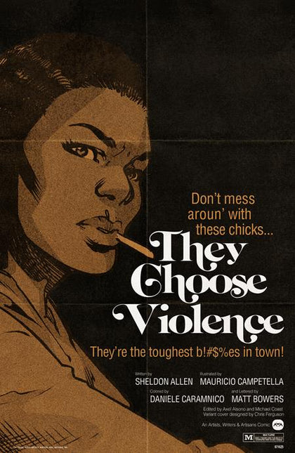 THEY CHOOSE VIOLENCE #2 (OF 5) CVR B RAZZAH BLAXPLOITATION FILM HOMAGE VAR (PRE-ORDER: 07/16/2025)