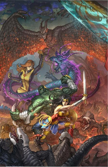 JUSTICE LEAGUE VS GODZILLA VS KONG 2 #2 (OF 7) CVR C ALAN QUAH CARD STOCK VAR (PRE-ORDER: 07/02/2025)
