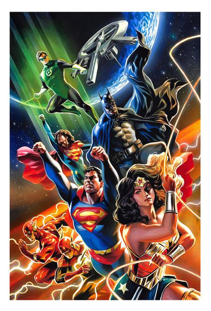 JUSTICE LEAGUE UNLIMITED #9 CVR B FELIPE MASSAFERA CARD STOCK VAR (WE ARE YESTERDAY) (PRE-ORDER: 07/23/2025)
