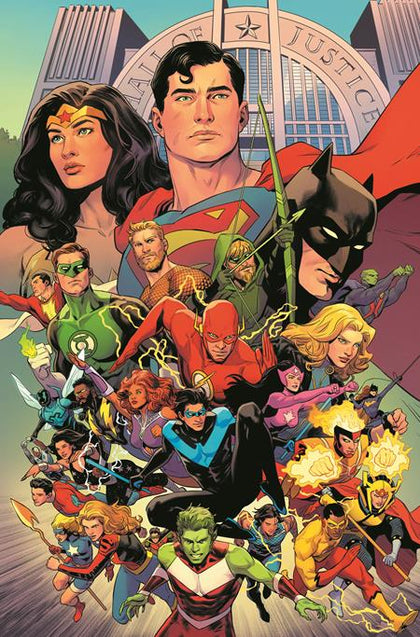 JUSTICE LEAGUE UNLIMITED #9 CVR D TRAVIS MOORE CARD STOCK VAR (WE ARE YESTERDAY) (PRE-ORDER: 07/23/2025)