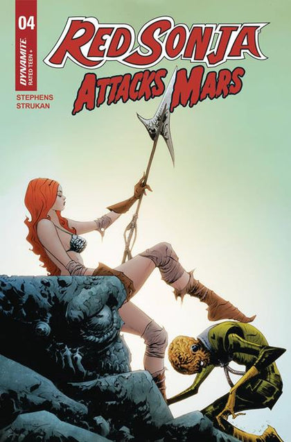 RED SONJA ATTACKS MARS #4 (OF 4) CVR B JAE LEE POLYBAGGED TRADING CARD VAR (PRE-ORDER: 07/23/2025)
