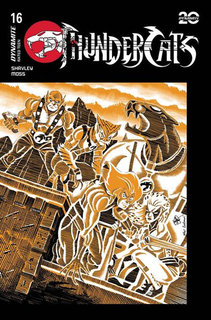THUNDERCATS #16 CVR G KEN HAESER TMNT HOMAGE VAR (PRE-ORDER: 07/16/2025)