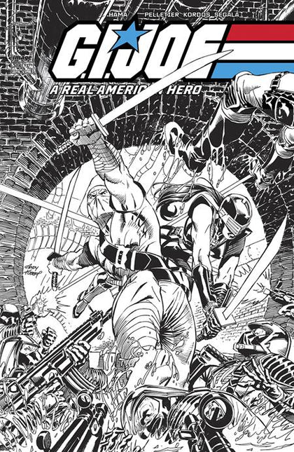 GI JOE A REAL AMERICAN HERO #318 CVR B ANDY KUBERT B&W VAR (PRE-ORDER: 07/02/2025)
