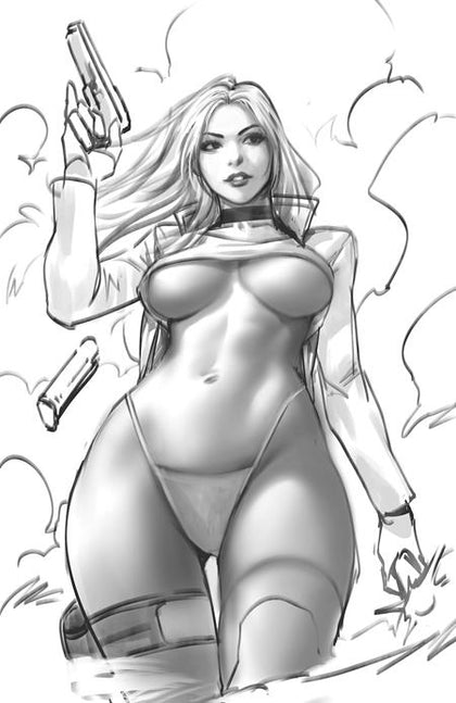 HEAT SEEKER EXPOSED A GUN HONEY SERIES #2 (OF 4) CVR I INC 1:5 DERRICK CHEW SKETCH VAR (PRE-ORDER: 07/02/2025)