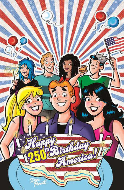 ARCHIE COMICS CELEBRATES AMERICAS 250TH (ONE SHOT) CVR D DAN PARENT FOIL FULL ART VAR (PRE-ORDER: 07/01/2026)