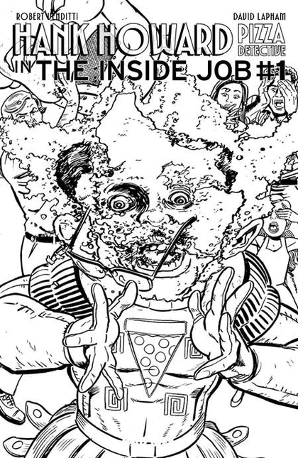 HANK HOWARD, PIZZA DETECTIVE THE INSIDE JOB #1 (ONE SHOT) CVR B DAVID LAPHAM CRONENBERG HOMAGE VAR (PRE-ORDER: 07/01/2026)