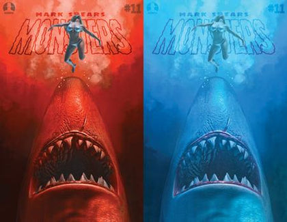 MARK SPEARS MONSTERS #11 CVR B MARK SPEARS SHARK ATTACK JAWS HOMAGE HOLOFOIL FLIP COVER VAR (PRE-ORDER: 07/01/2026)