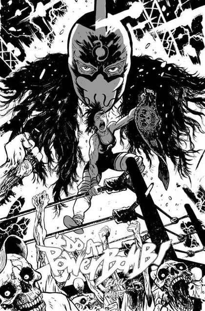 DO A POWERBOMB BLACK AND WHITE #1 (OF 3) CVR B DANIEL WARREN JOHNSON VAR (PRE-ORDER: 07/08/2026)