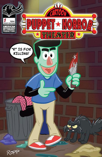 CARTOON PUPPET HORROR THEATER #1 CVR E ADRIAN ROPP ZOOP VAR (PRE-ORDER: 07/15/2026)