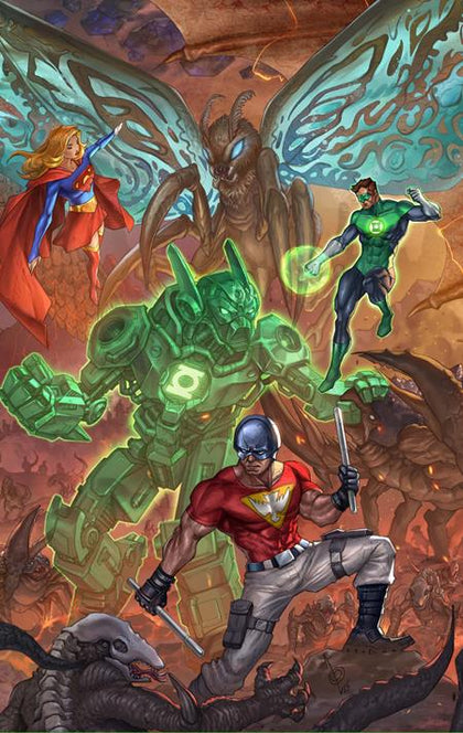 JUSTICE LEAGUE VS GODZILLA VS KONG 2 #3 (OF 7) CVR C ALAN QUAH CARD STOCK VAR (PRE-ORDER: 08/06/2025)