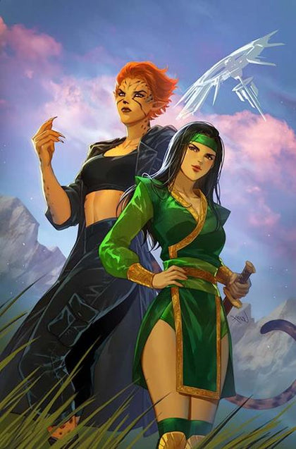 CHEETAH AND CHESHIRE ROB THE JUSTICE LEAGUE #1 (OF 6) CVR C LESLEY LEIRIX LI CARD STOCK VAR (PRE-ORDER: 08/06/2025)