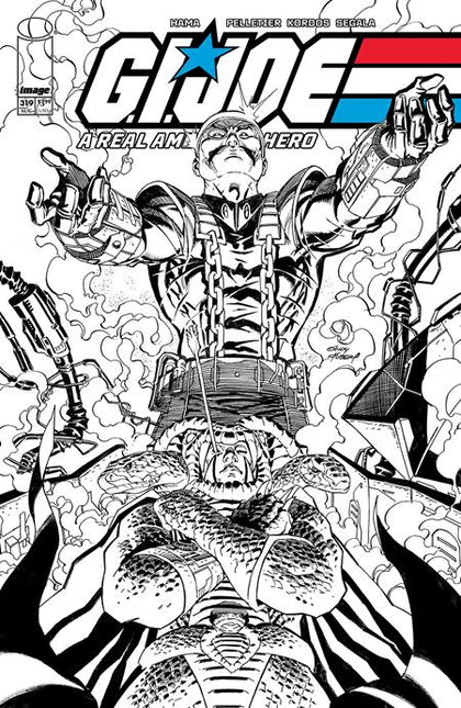 GI JOE A REAL AMERICAN HERO #319 CVR B ANDY KUBERT B&W VAR (PRE-ORDER: 08/06/2025)