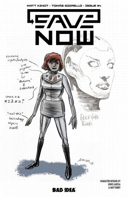 SAVE NOW #4 (OF 4) CVR B LEWIS LAROSA MATT KINDT CHARACTER DESIGN VAR (PRE-ORDER: 08/26/2026)