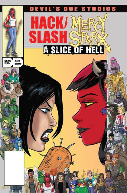DEVILS DUE PRESENTS HACK SLASH MERCY SPARX #1 (ONE-SHOT) CVR B TIM SEELEY JOSH BLAYLOCK HOMAGE VAR (PRE-ORDER: 08/05/2026)