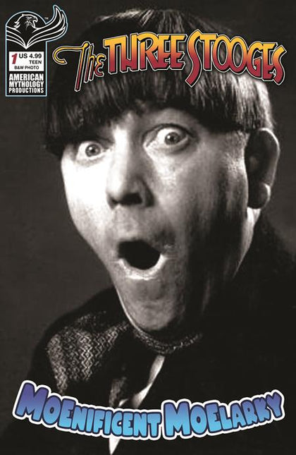 THREE STOOGES MAGNIFICENT MOELARKY #1 CVR C B&W PHOTO VAR (PRE-ORDER: 08/26/2026)
