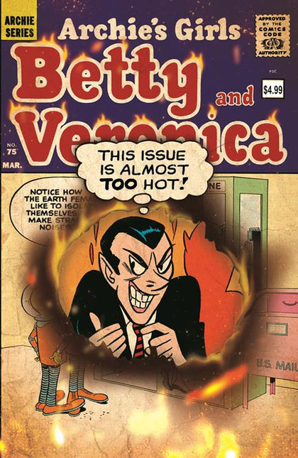 ARCHIE FACSIMILE #8 BETTY AND VERONICA #75 CVR B BOB WHITE & DAN DECARLO RETRO ART VAR (PRE-ORDER: 09/24/2025)