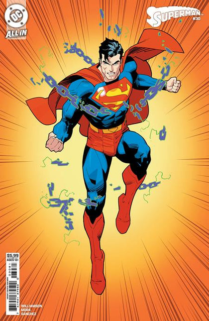 SUPERMAN #30 CVR H DAN MORA CORNER BOX CARD STOCK VAR (PRE-ORDER: 09/24/2025)