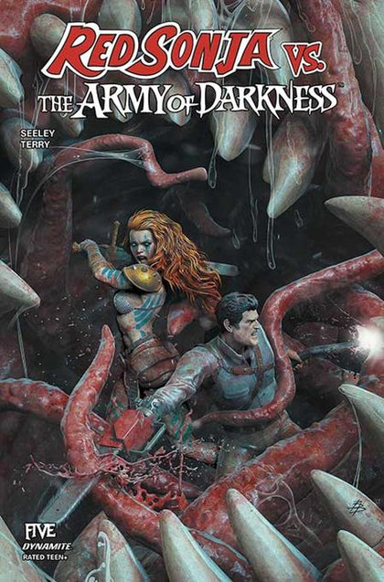 RED SONJA VS ARMY OF DARKNESS #5 CVR A BJORN BARENDS (PRE-ORDER: 08/27/2025)